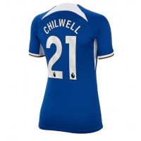 Fotballdrakt Dame Chelsea Ben Chilwell #21 Hjemmedrakt 2023-24 Kortermet